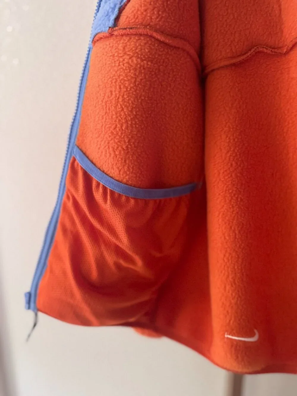 Nike ACG Kids Fleece Jacket Orange Navy Gorpcore Fall M